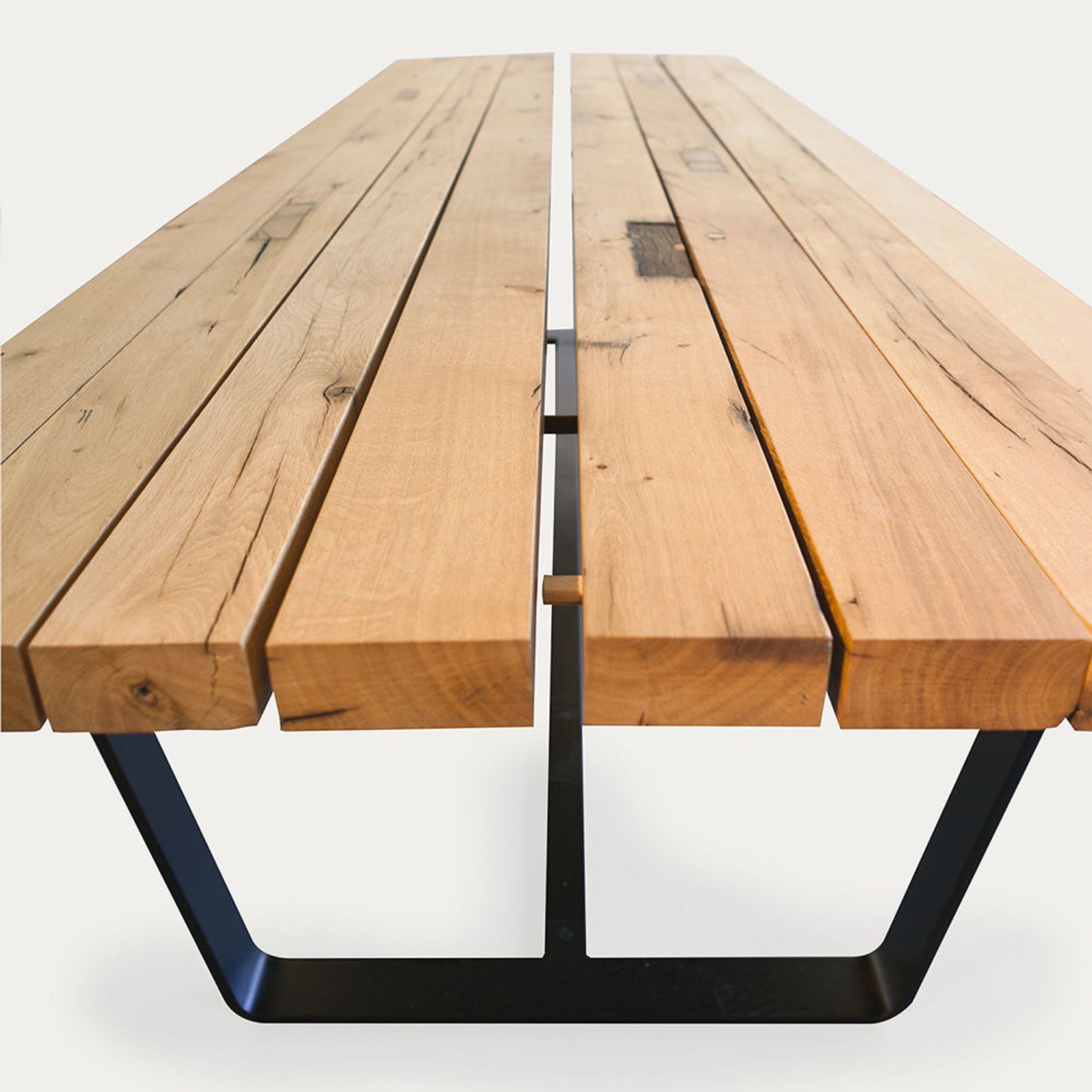Janua | BB 11 Clamp Dining Table | Oiled Vintage Oak 300x105cm gallery detail image