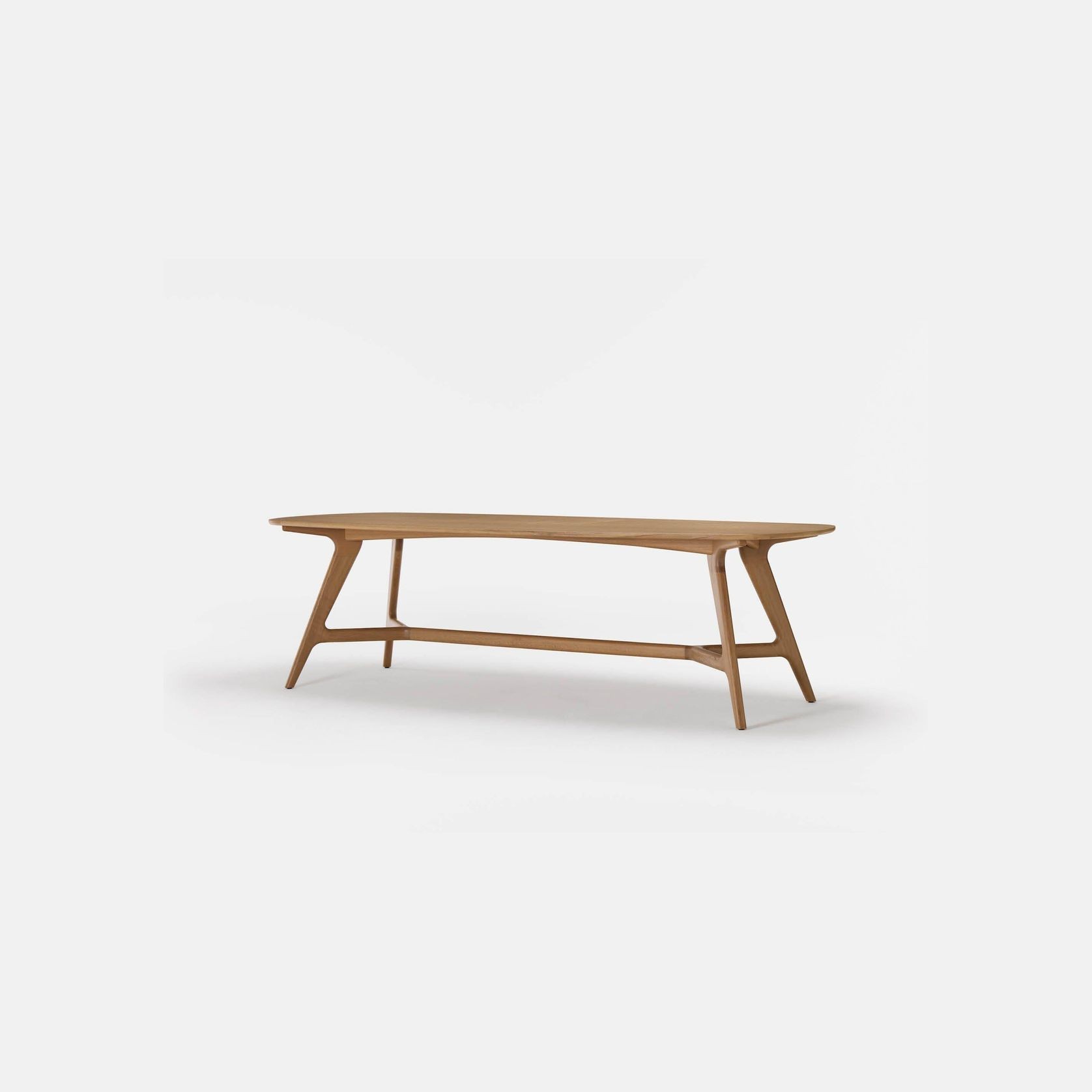 Johanna Elliptical Timber Table gallery detail image