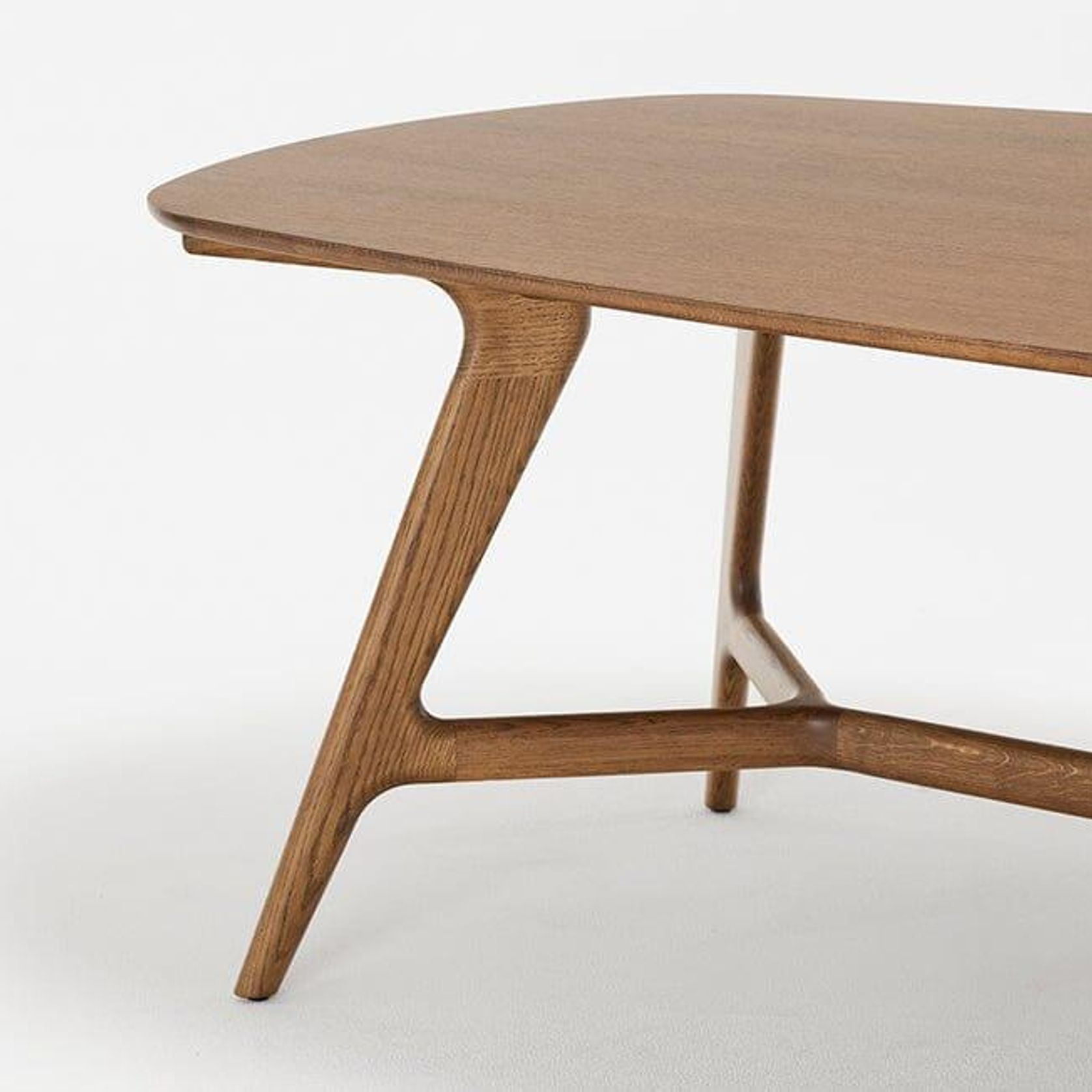 Johanna Elliptical Timber Table gallery detail image