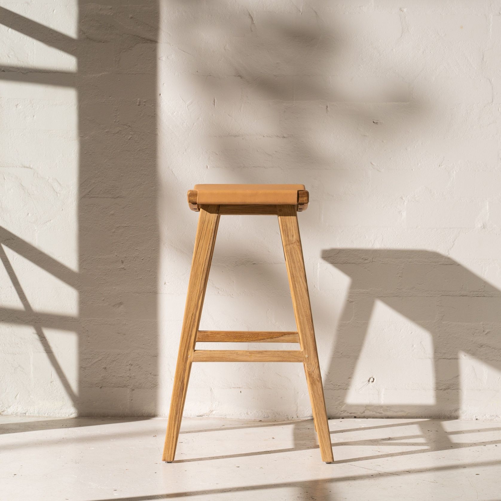 Kalinda Leather Barstool gallery detail image