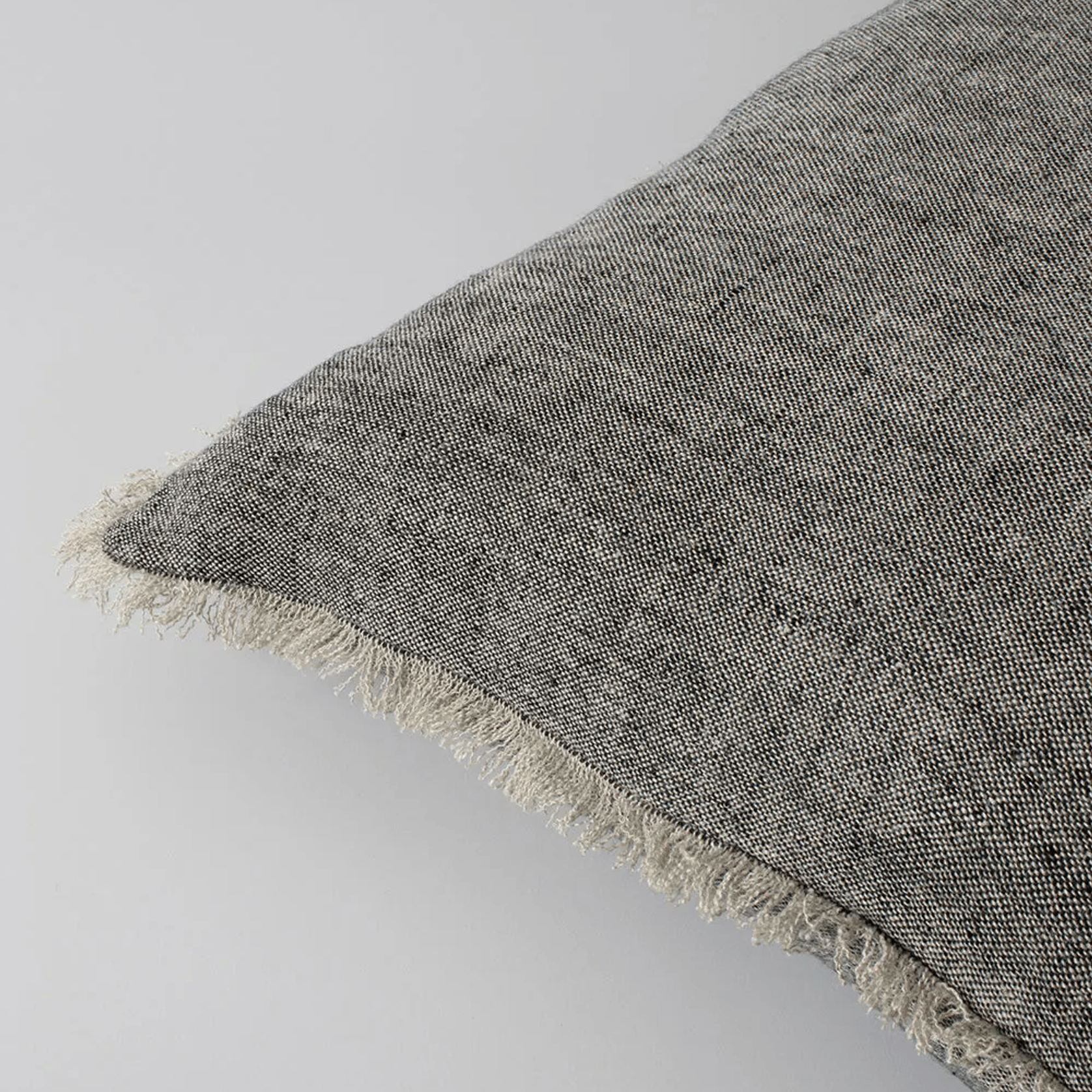 Baya Keaton Cushion - Black | 100% Linen gallery detail image