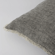 Baya Keaton Cushion - Black | 100% Linen gallery detail image