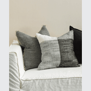 Baya Keaton Cushion - Black | 100% Linen gallery detail image