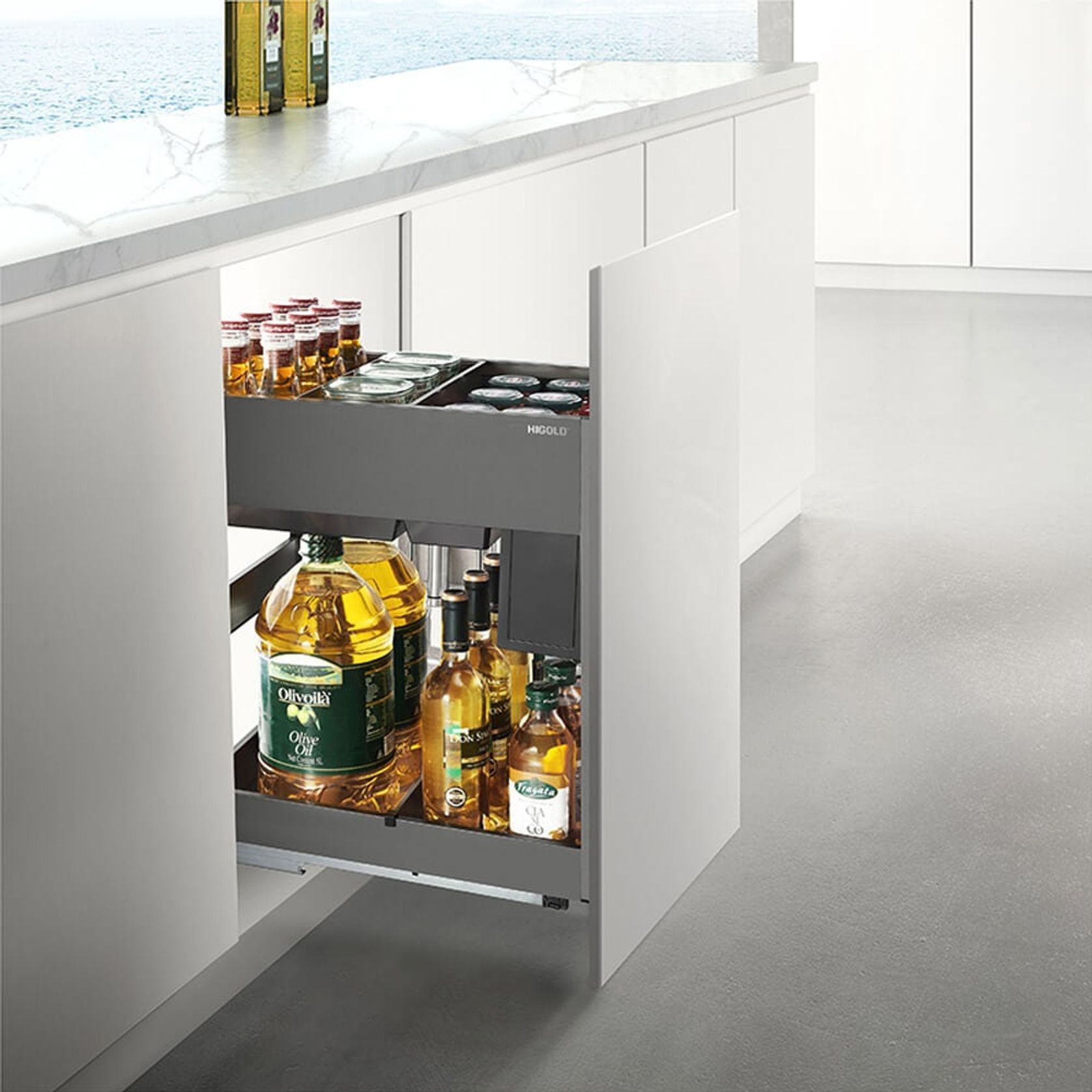 Shearer Pull Out Kitchen Cupboard Organiser 450mm gallery detail image