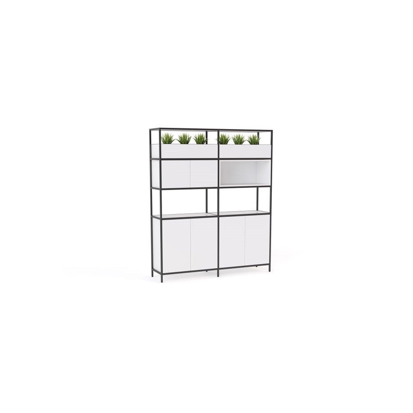 Kubix Modular 2-Unit System with Cupboards, Cubby & Planters gallery detail image