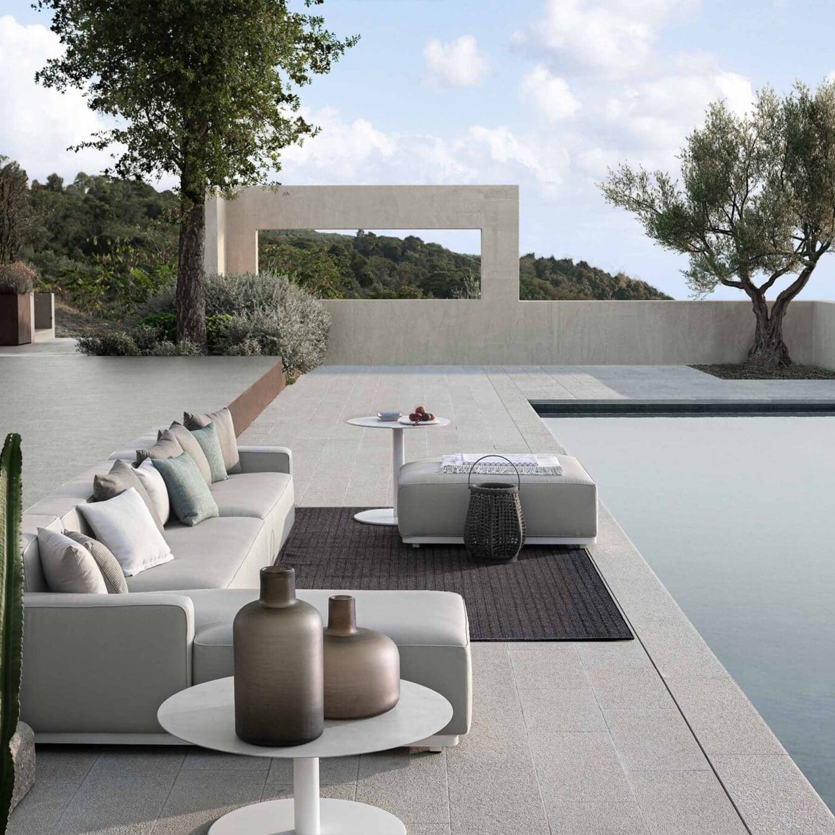 Laguna Module 12 Outdoor Ottoman by Atmosphera gallery detail image