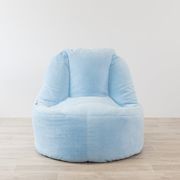Plush Fur Lounger Bean Bag Chair - Sky Blue gallery detail image