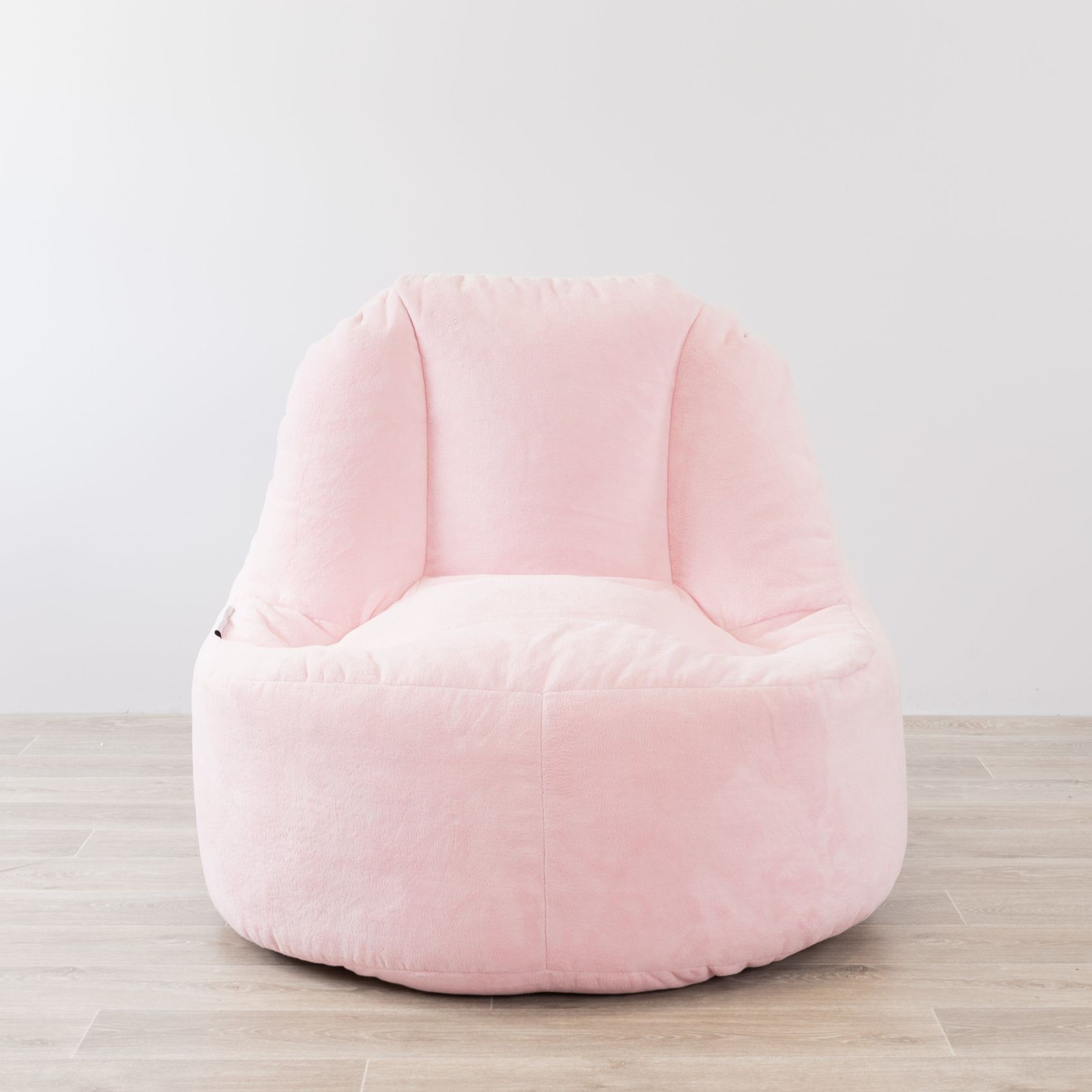 Plush Fur Lounger Bean Bag Chair - Soft Pink gallery detail image