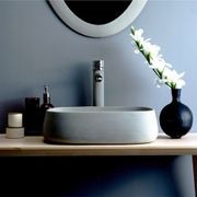 Solid Limestone Rectangle Basin - Matte Stone Finish - Above Counter Top - 500 x 340mm gallery detail image