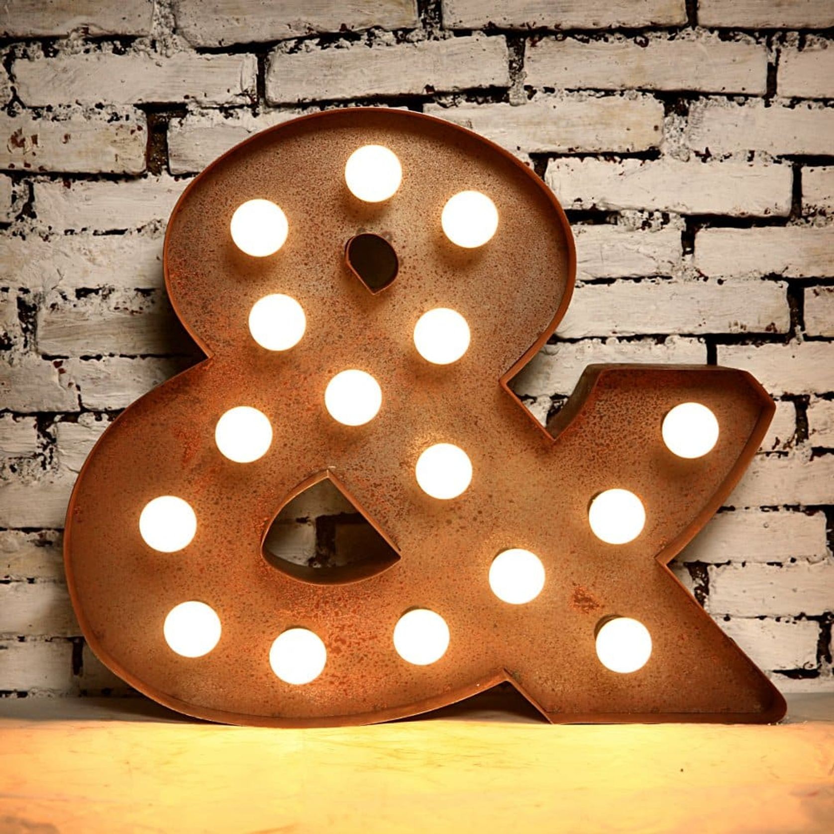 Light Box Shape - Ampersand (Rust) gallery detail image