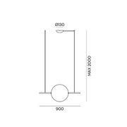 Alma 1lt Pendant Light gallery detail image