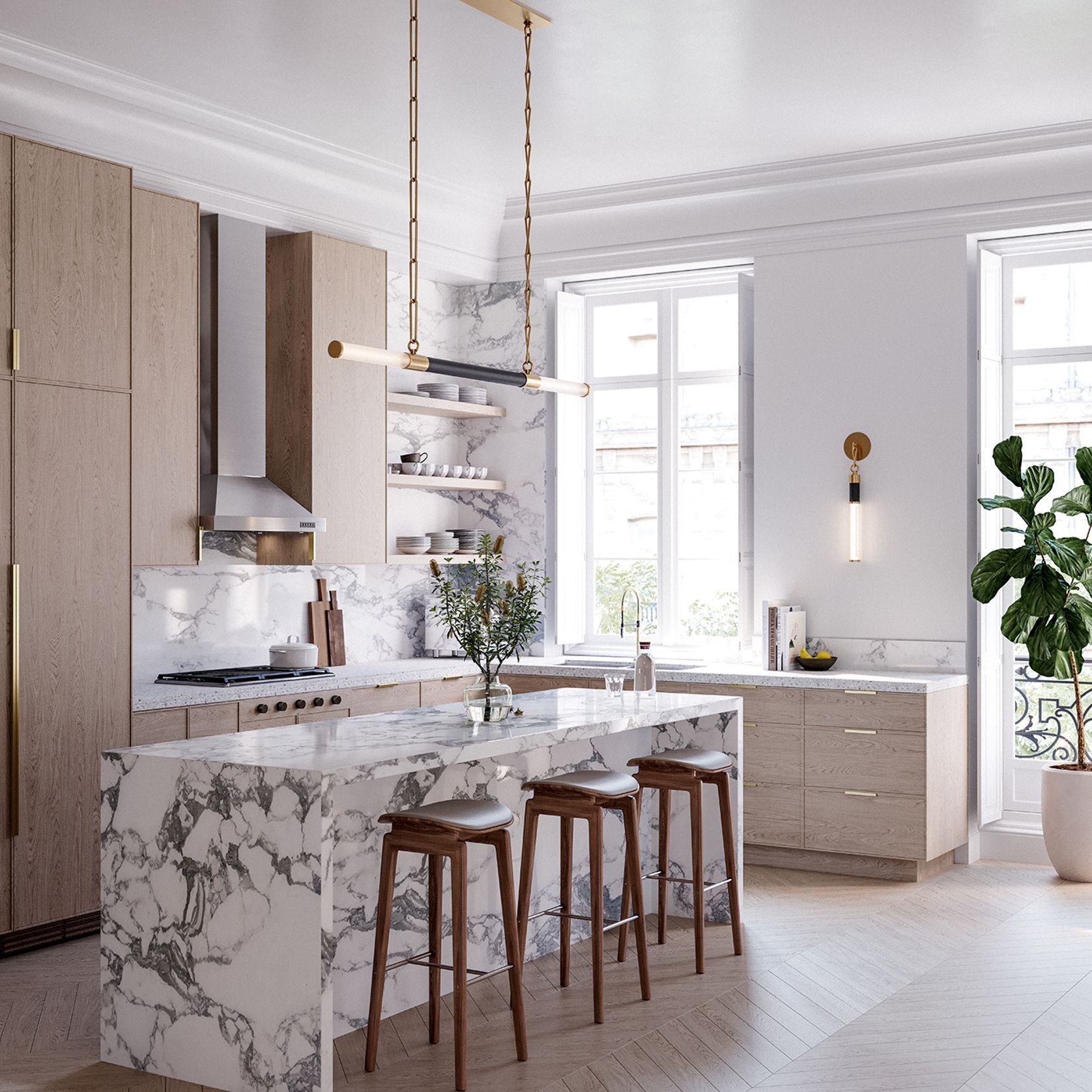 Huntington Linear Pendant Light gallery detail image