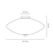 Nova Wide Ceiling Light gallery detail image