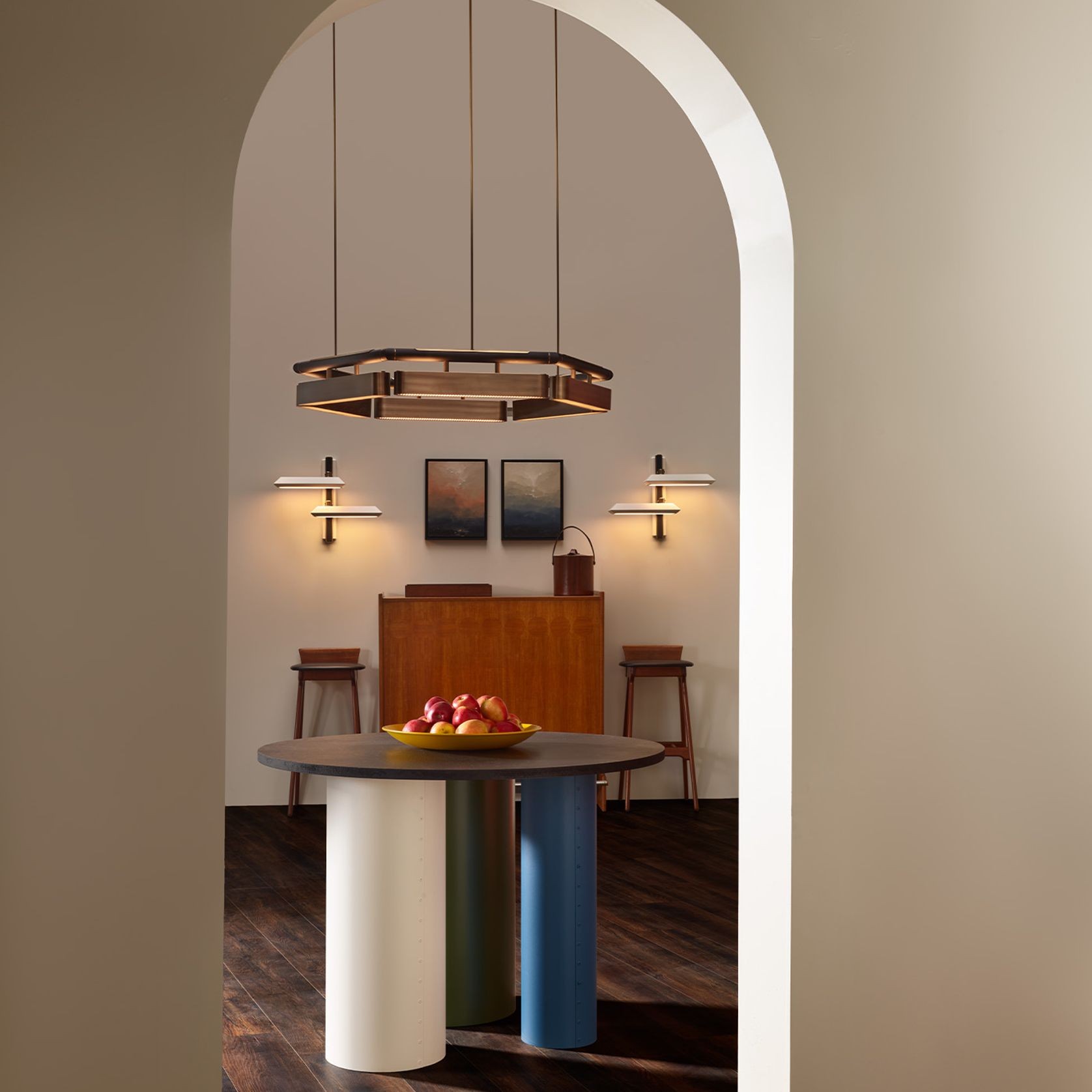 Colt Hexagon Chandelier gallery detail image