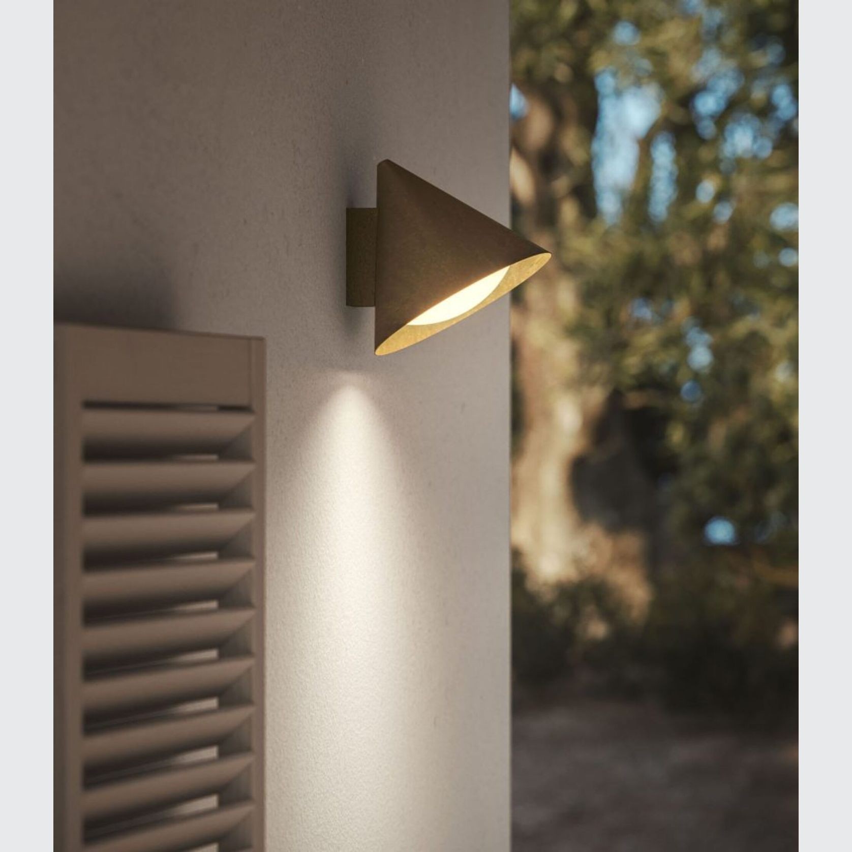 Cone Flush Outdoor Wall Light gallery detail image