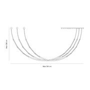 Leda 3lt Curve Pendant Light gallery detail image