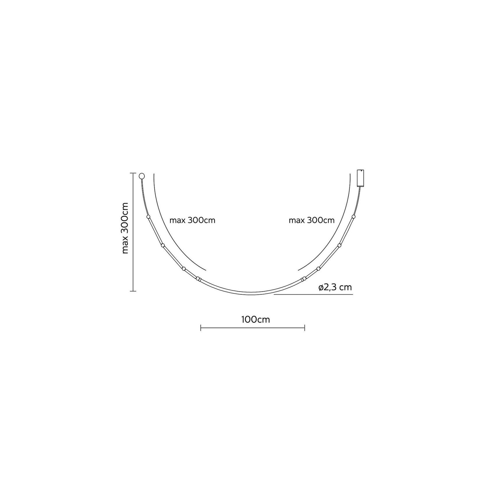 Leda Curve Pendant Light gallery detail image