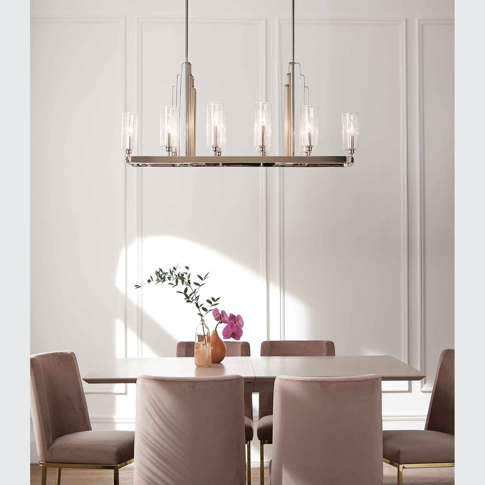 Kimrose 10lt Linear Chandelier gallery detail image