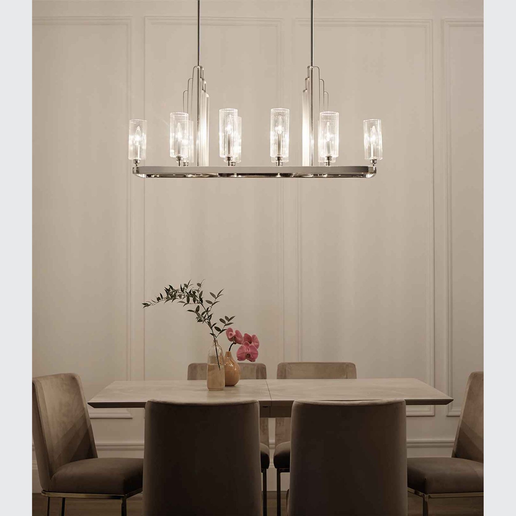 Kimrose 10lt Linear Chandelier gallery detail image