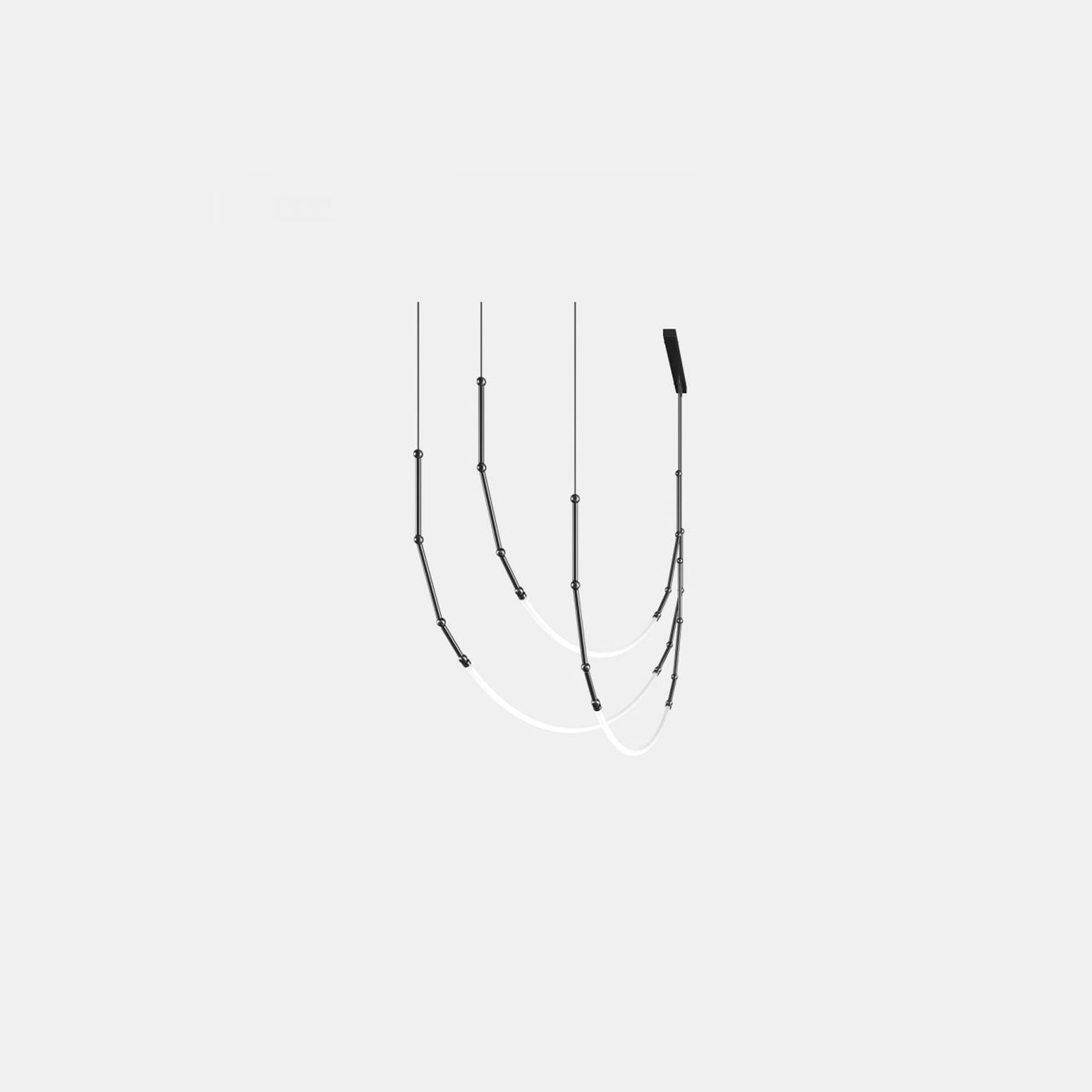 Leda 3lt Curve Pendant Light gallery detail image