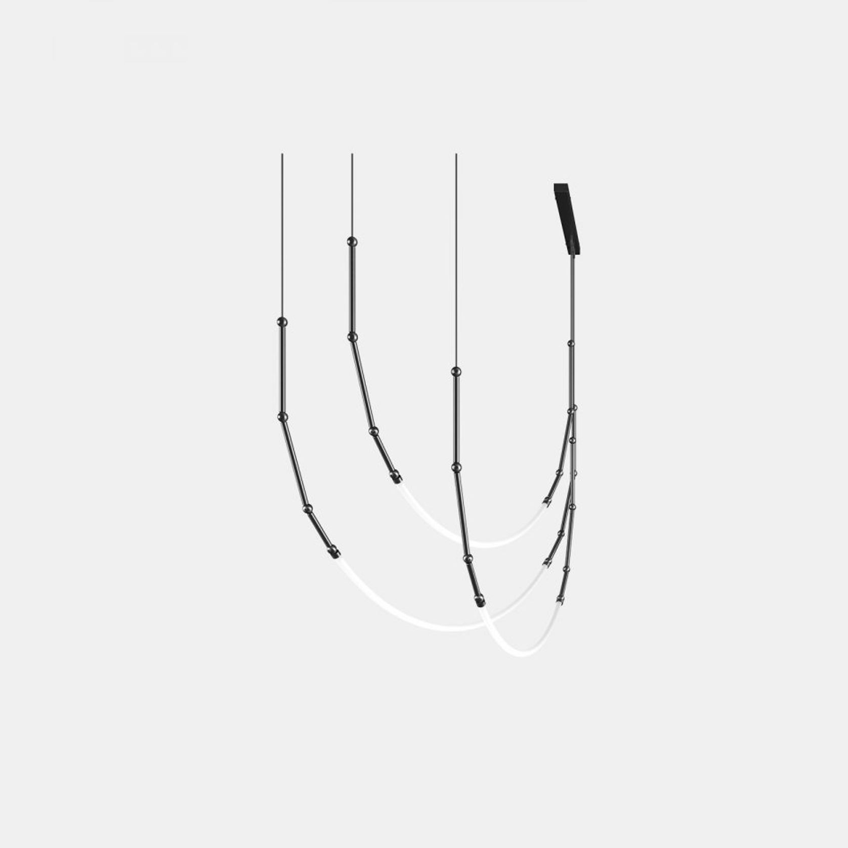 Leda 3lt Curve Pendant Light gallery detail image