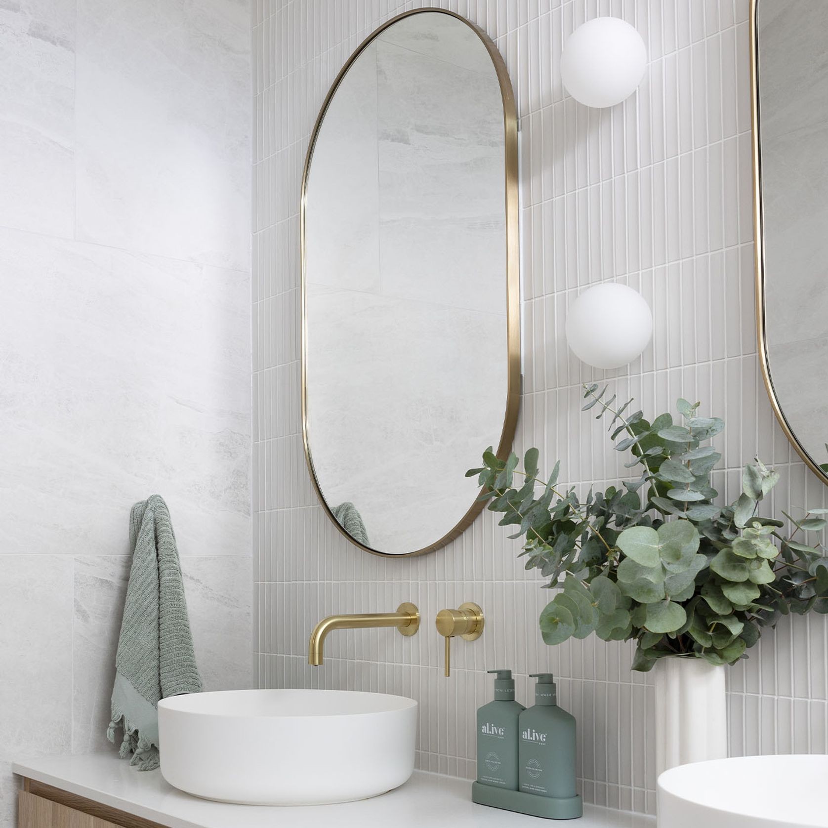 Orb Mirror Wall Light gallery detail image