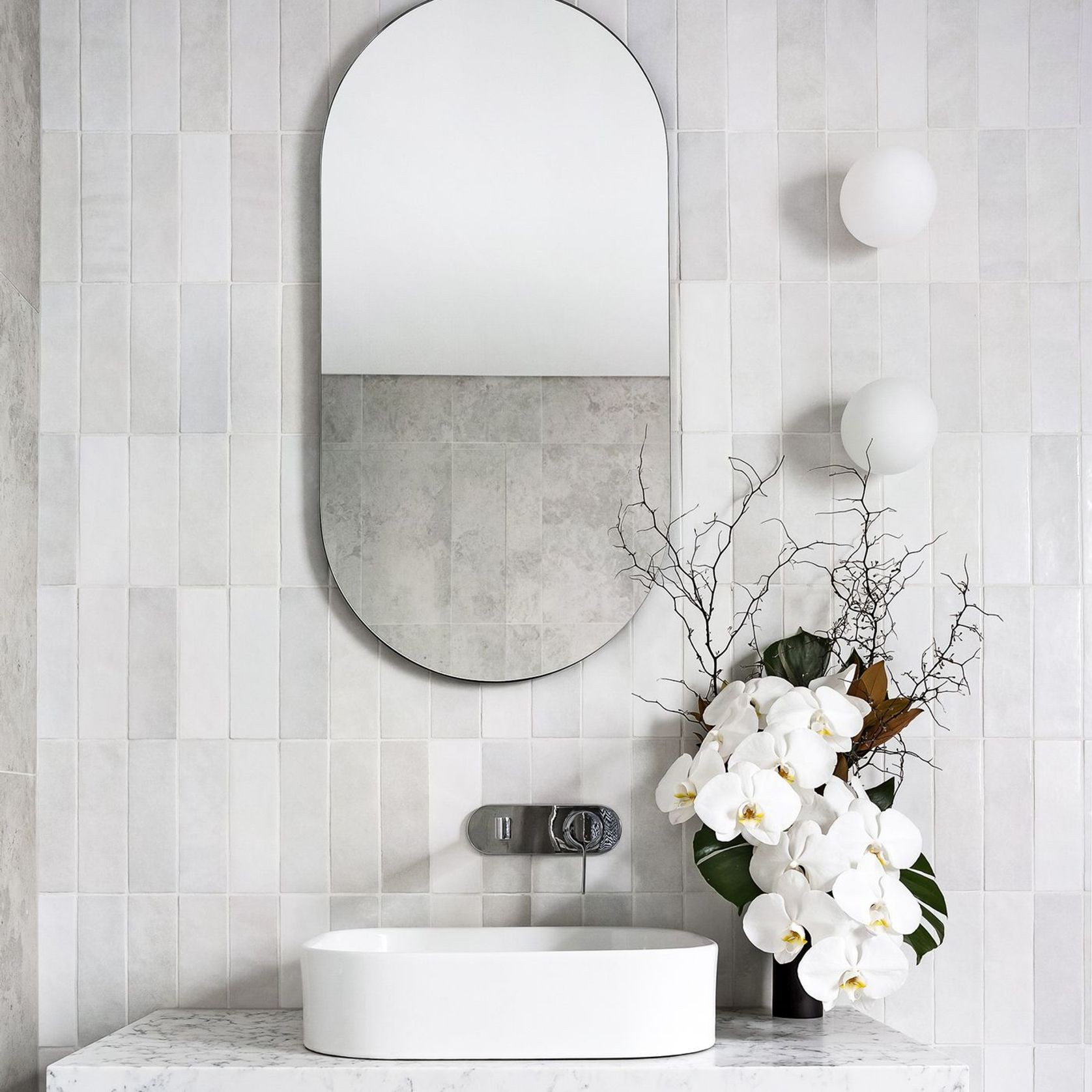 Orb Mirror Wall Light gallery detail image