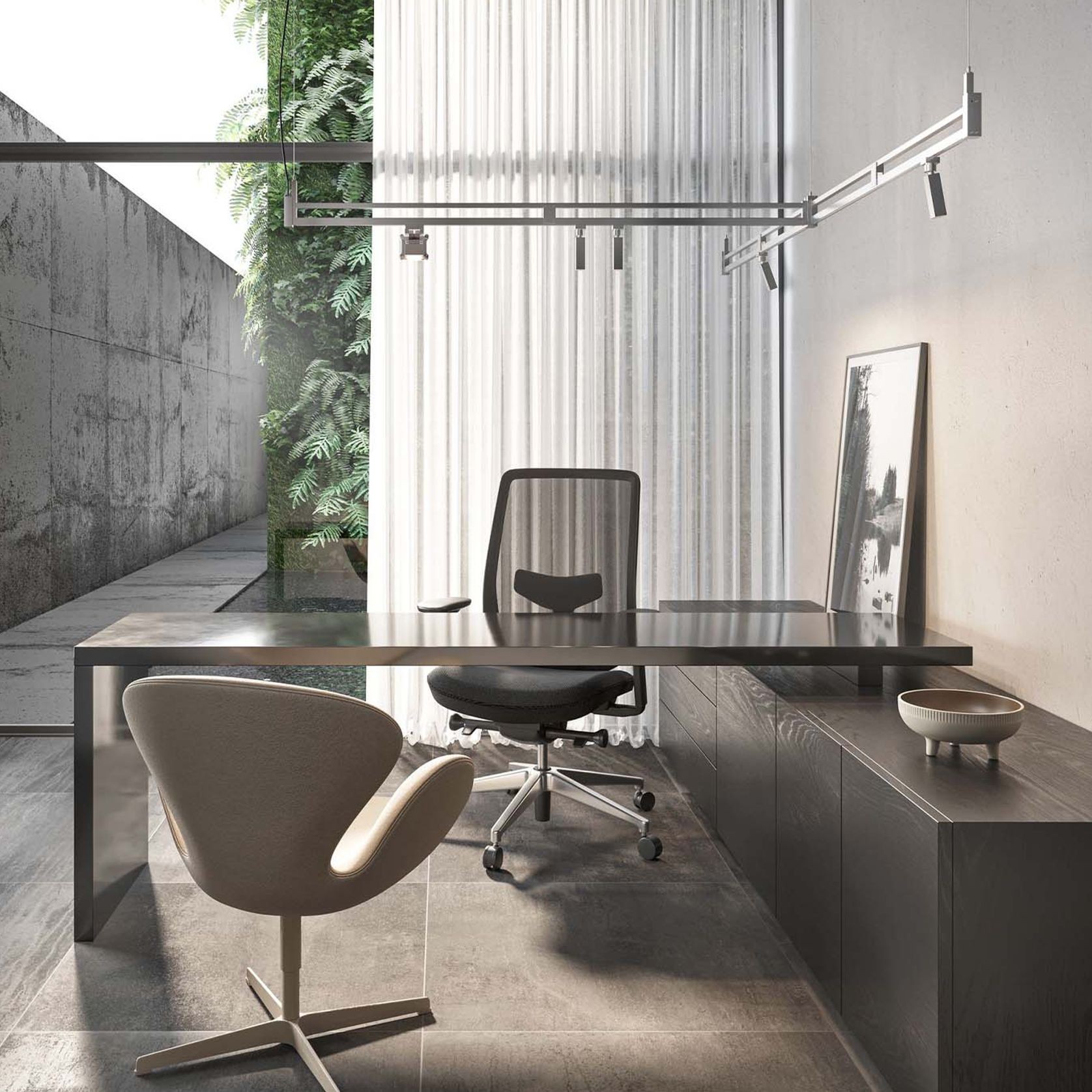 Airtek One Rectangle Pendant Light gallery detail image