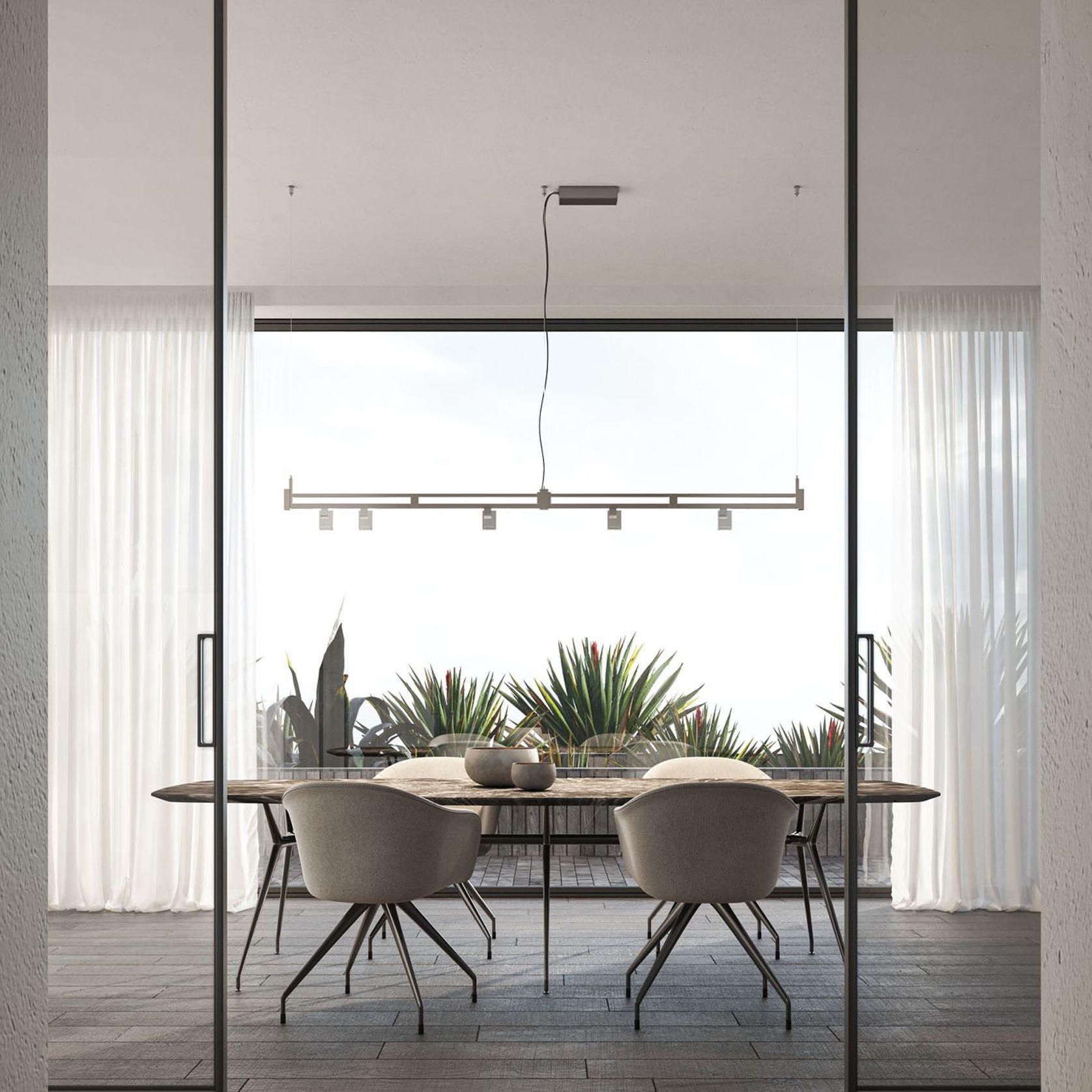 Airtek One Linear Pendant Light gallery detail image