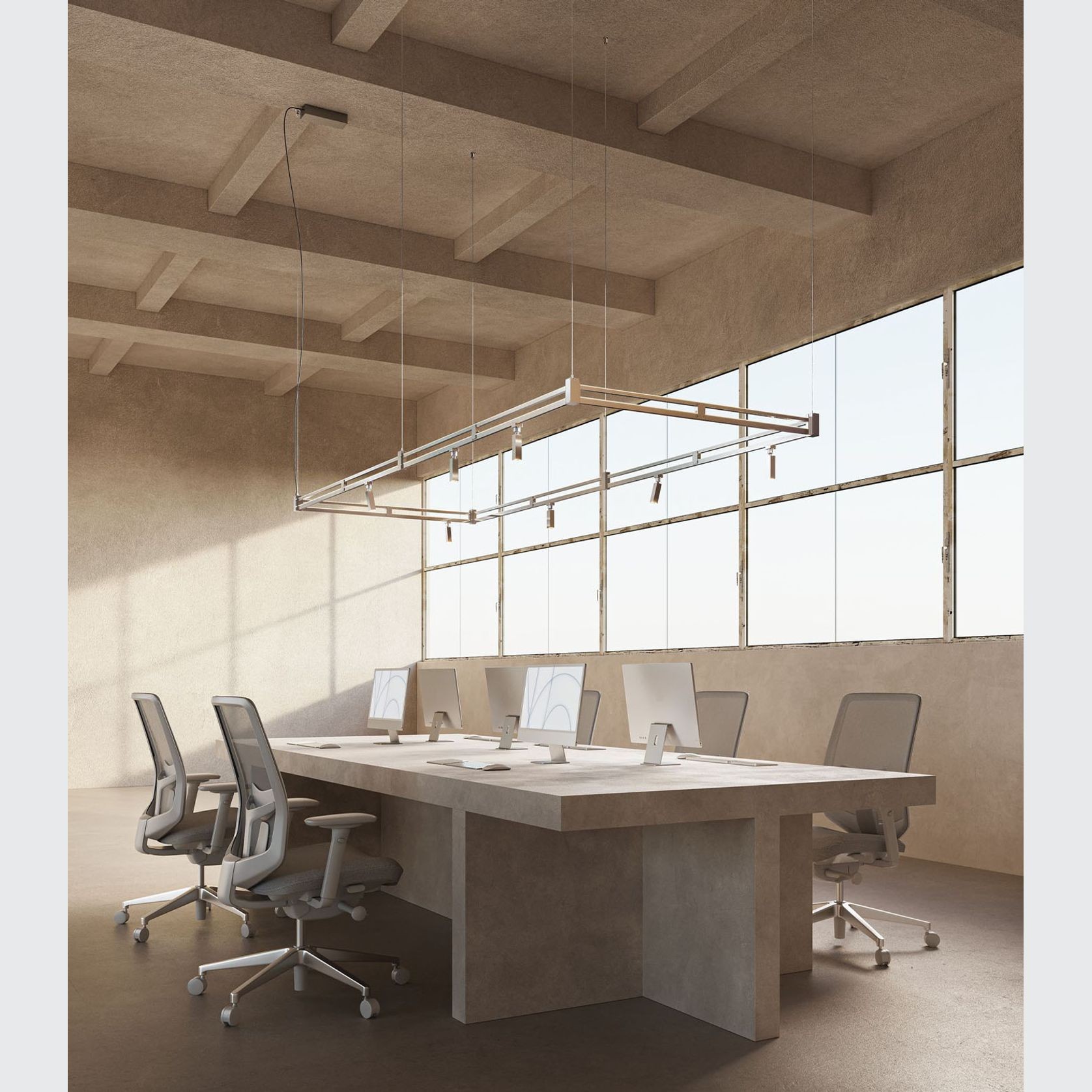 Airtek One Rectangle Pendant Light gallery detail image