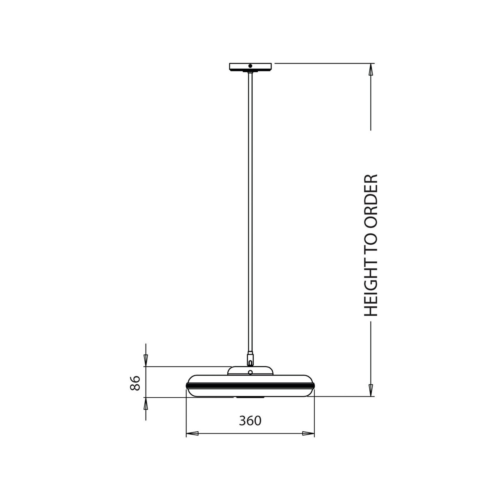 Beran Horizontal Pendant Light gallery detail image