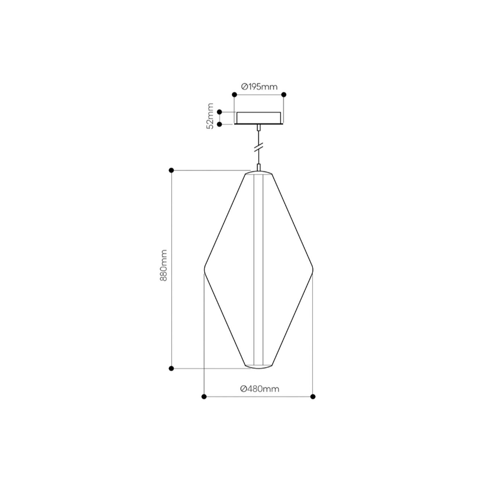 Buoy Double Cone Pendant Light gallery detail image