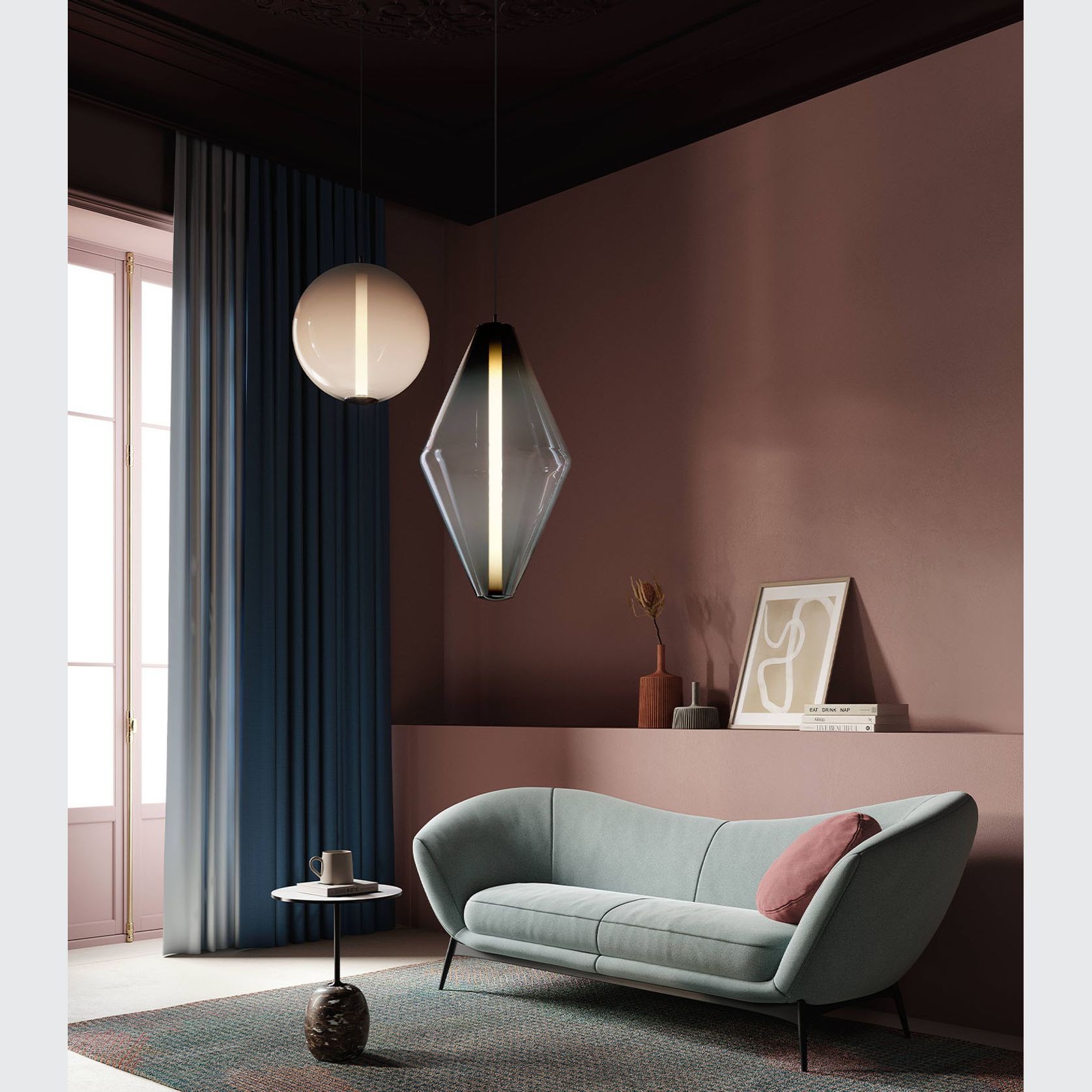 Buoy Double Cone Pendant Light gallery detail image