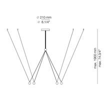 Compass Cluster Pendant Light gallery detail image