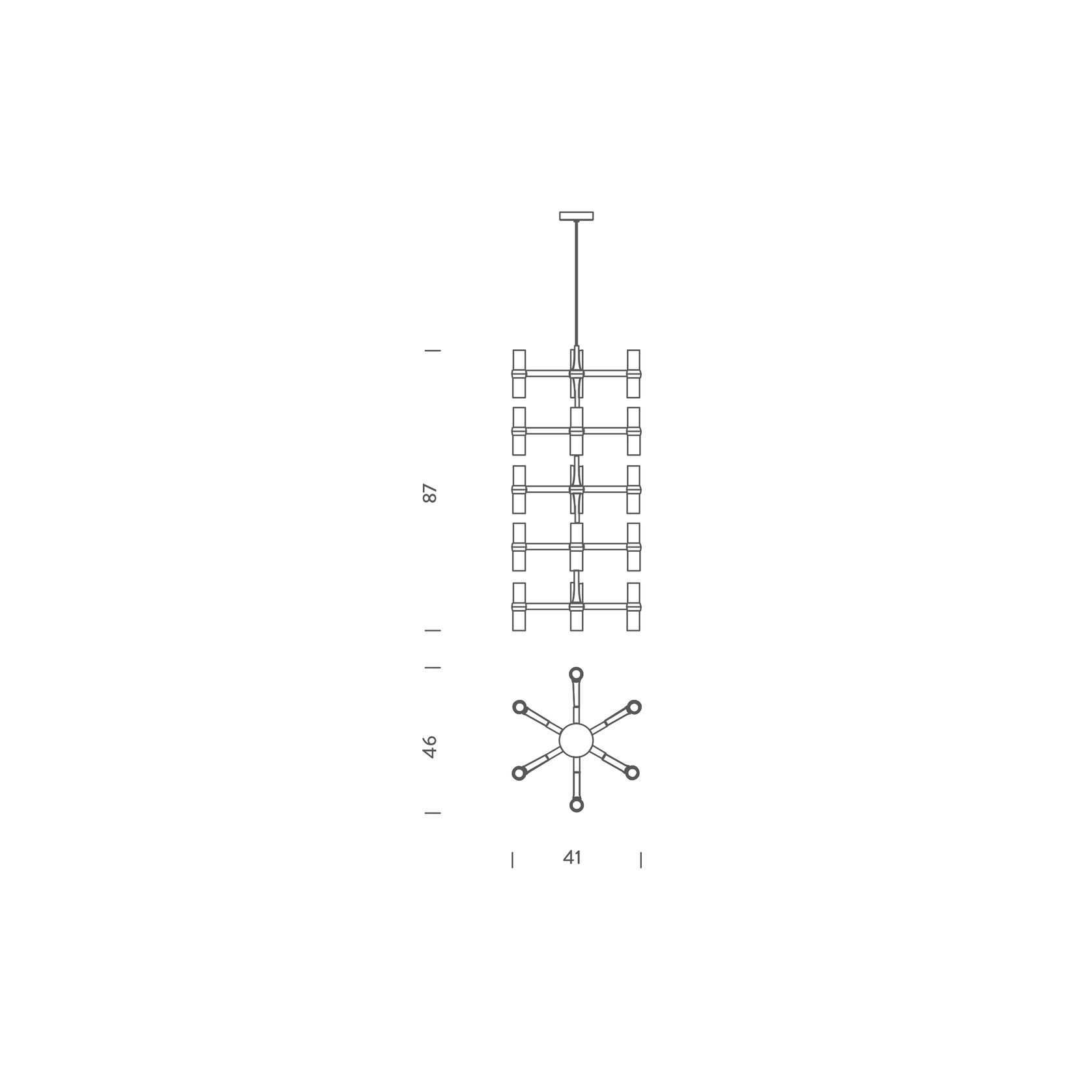 Crown Multi Pendant Light gallery detail image