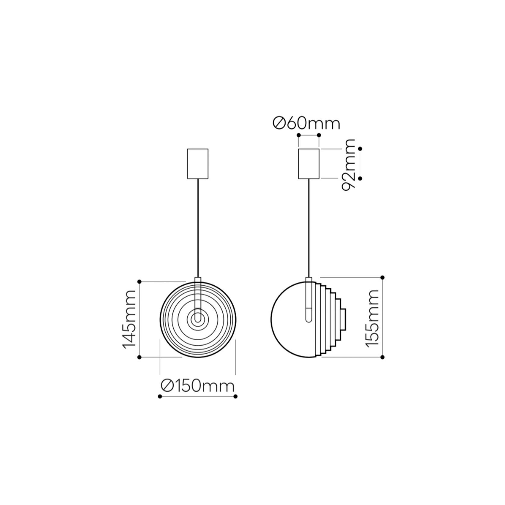 Dark & Bright Star Pendant Light gallery detail image