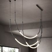 Leda 3lt Curve Pendant Light gallery detail image