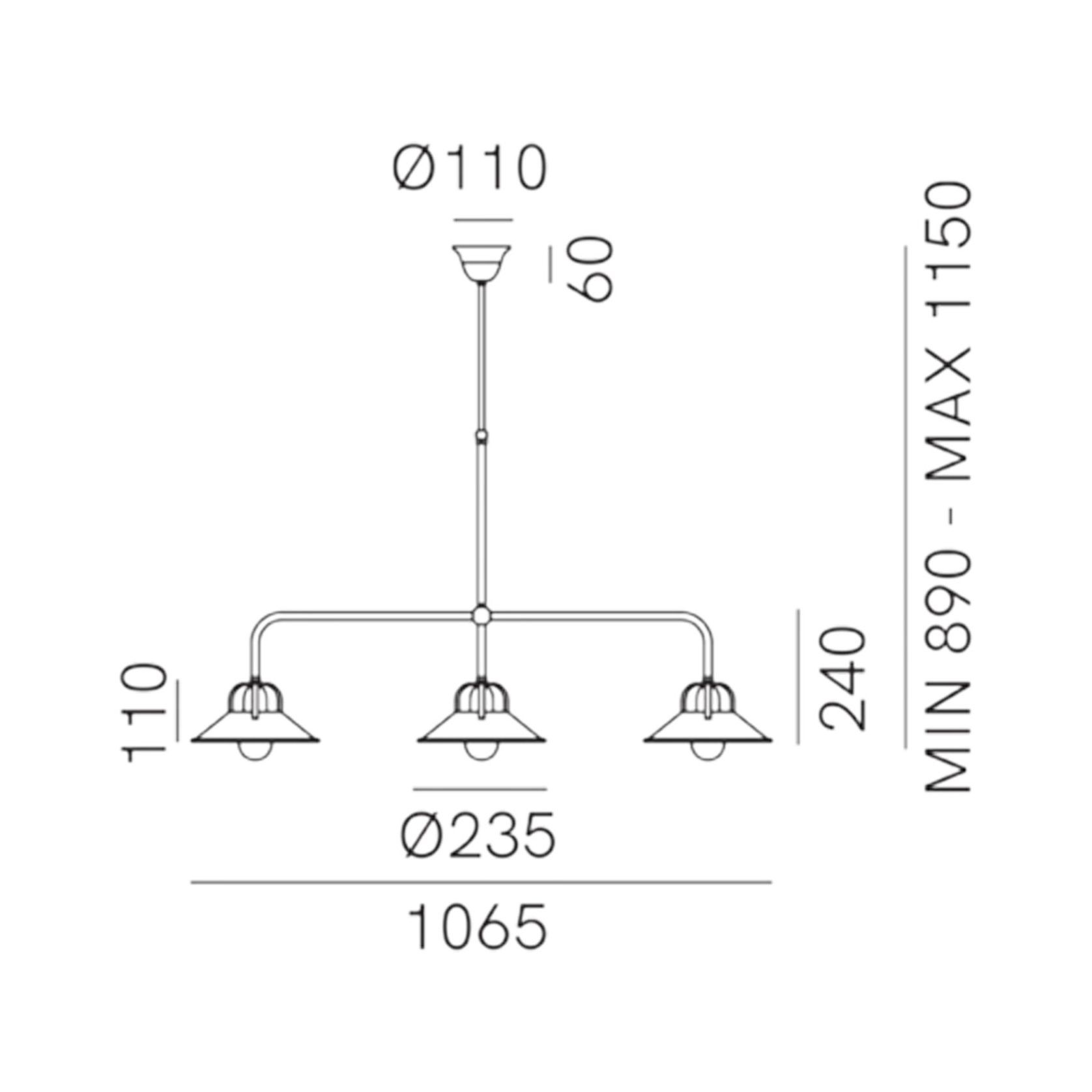 Cascina Suspension Pendant Light gallery detail image