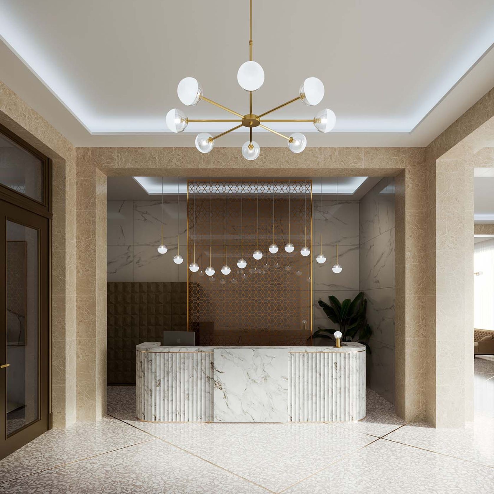 Molecola 8lt Pendant Light gallery detail image