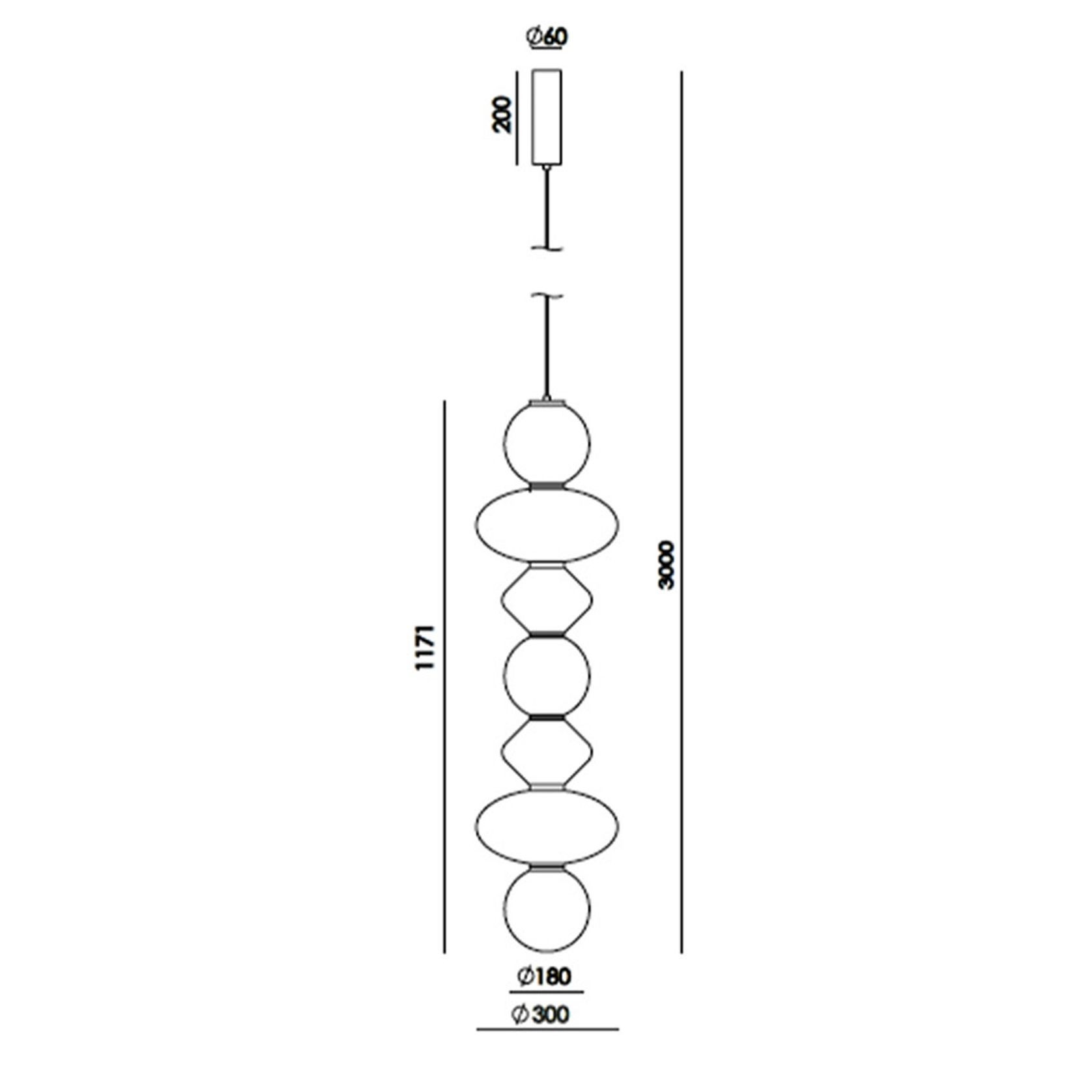 Mapi Vertical Pendant Light gallery detail image