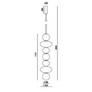 Mapi Vertical Pendant Light gallery detail image