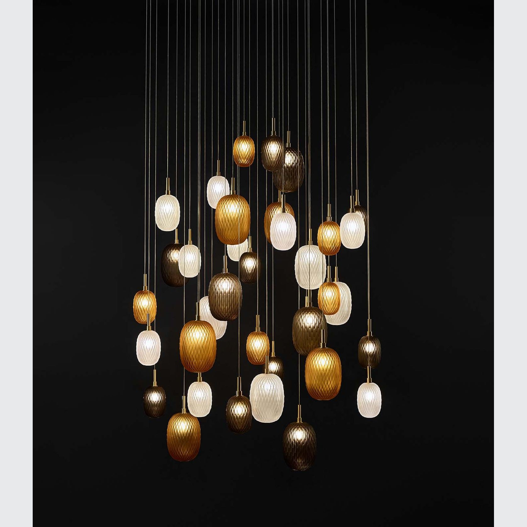 Metamorphosis Gold Pendant Light gallery detail image