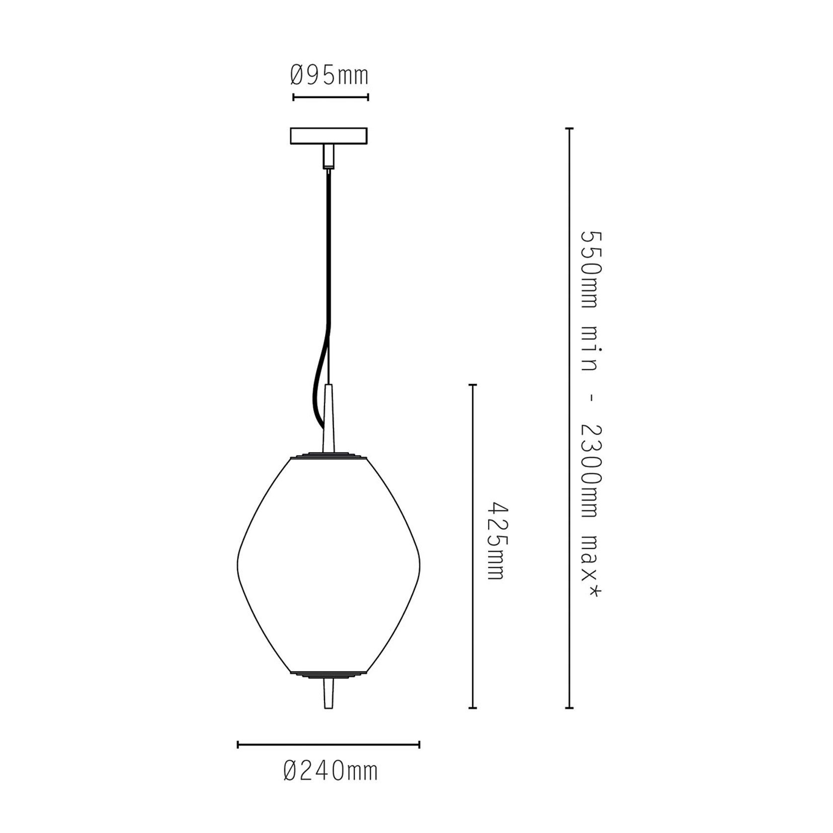 Nova Tall Pendant Light gallery detail image