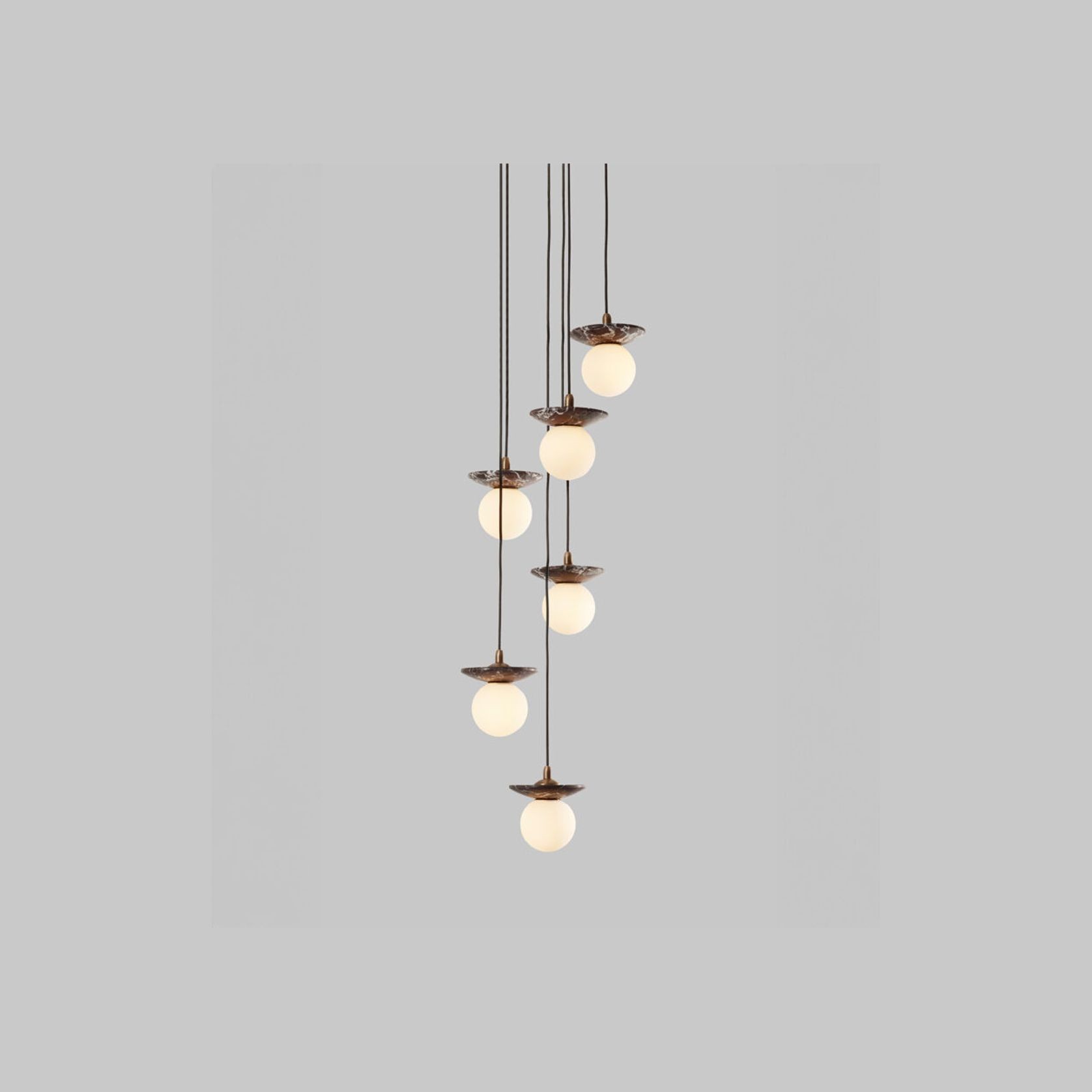 Orbit Stone 6lt Pendant Light gallery detail image