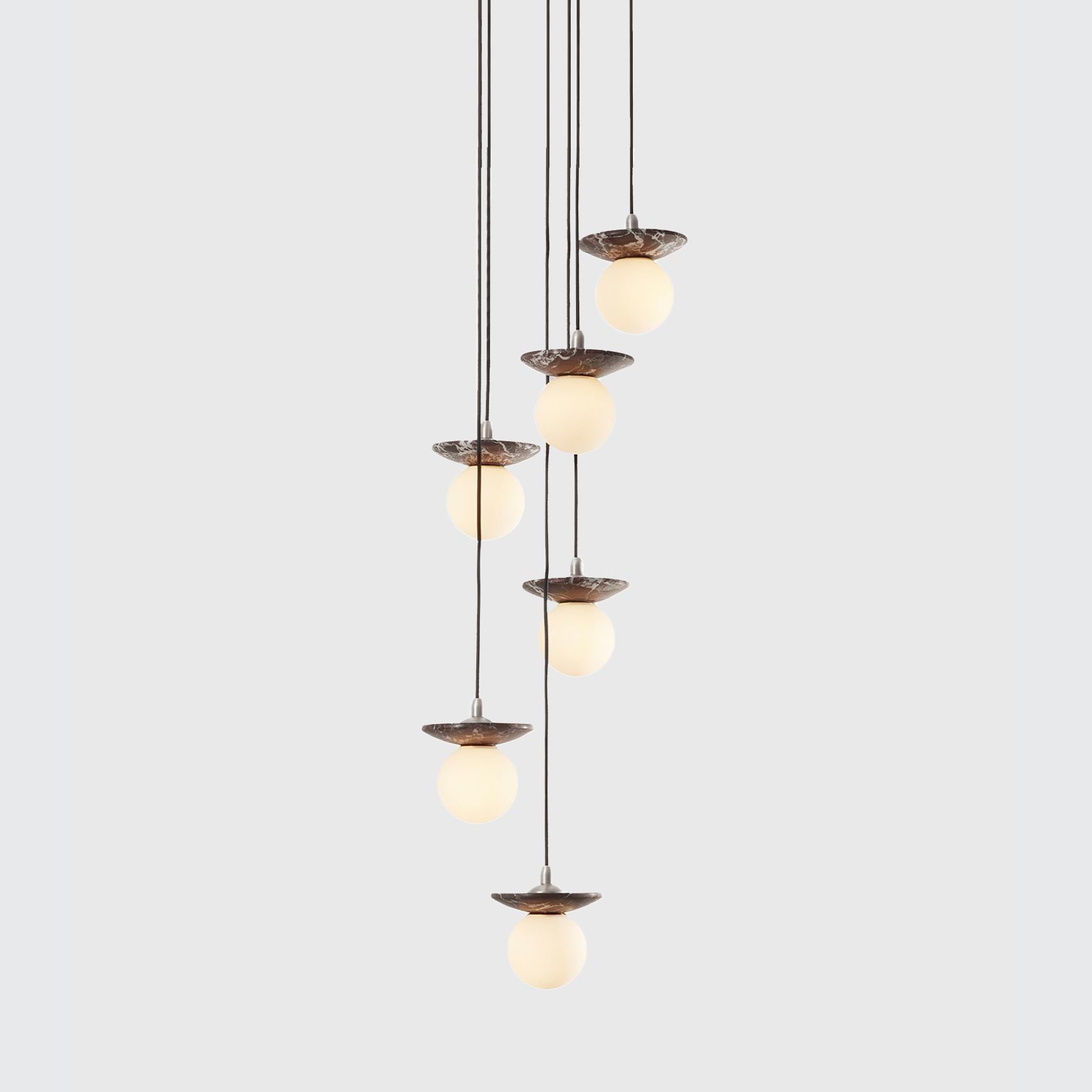 Orbit Stone 6lt Pendant Light gallery detail image