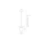 Orbit Stone Pendant Light gallery detail image