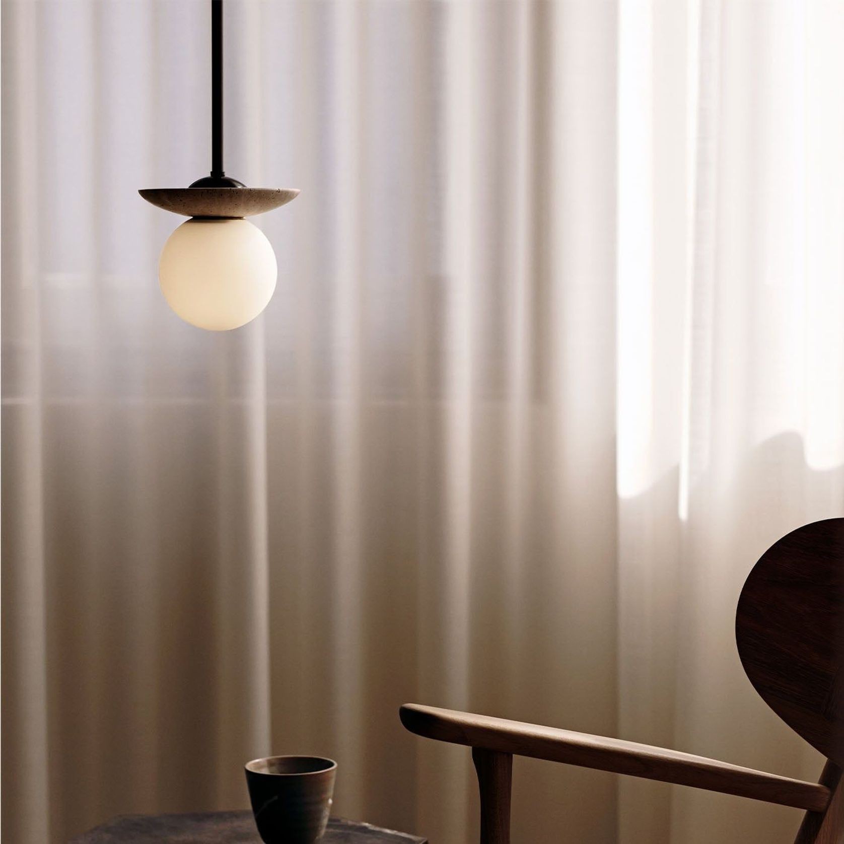 Orbit Stone Pendant Light gallery detail image