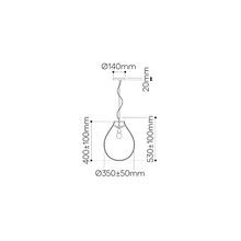 Tim Silver Pendant Light gallery detail image