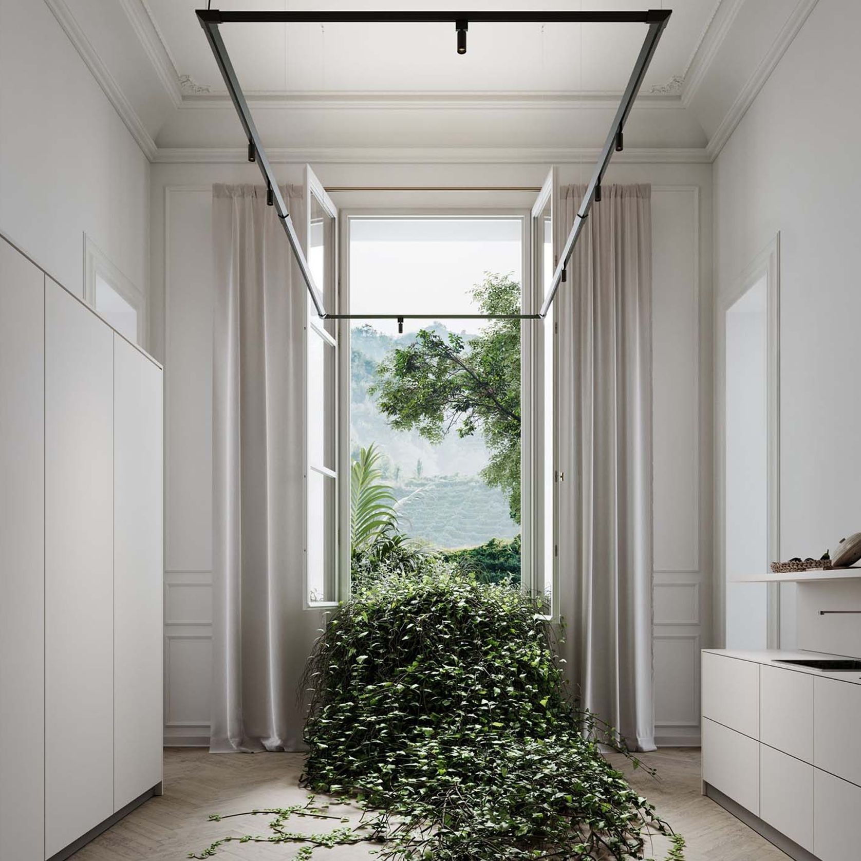 Turn It Rectangle Pendant Light gallery detail image