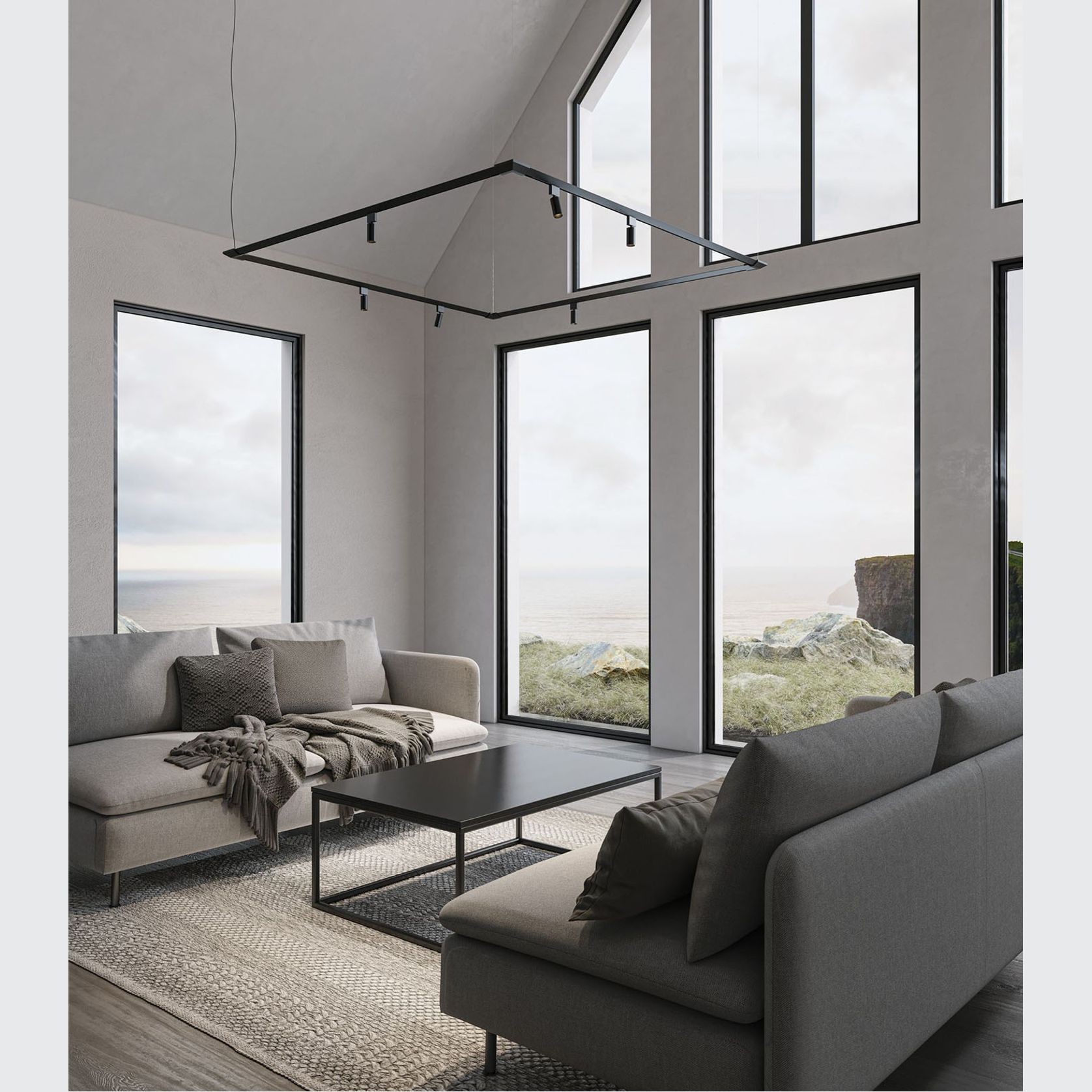 Turn It Rectangle Pendant Light gallery detail image